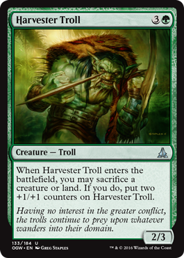 Harvester Troll (Oath of the Gatewatch) Light Play