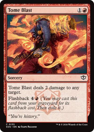 Tome Blast (Secrets of Strixhaven) Light Play