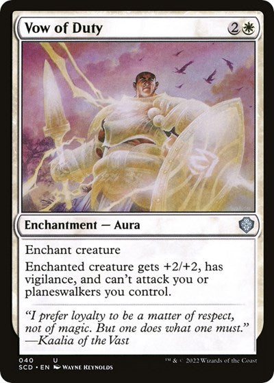 Vow of Duty (Commander 2022 Starter Decks) Light Play
