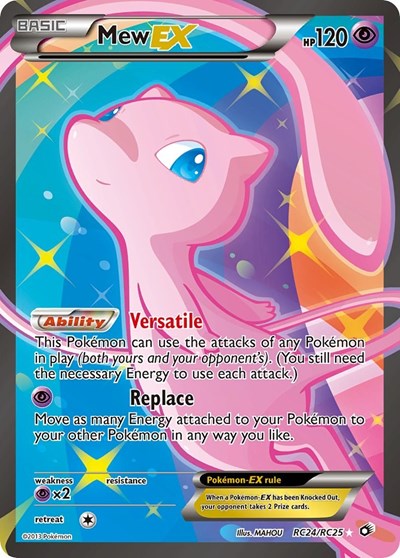 Mew EX (Full Art) (Legendary Treasures: Radiant Collection) Light Play
