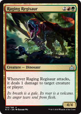 Raging Regisaur (Rivals of Ixalan) Light Play