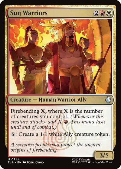Sun warriors (Avatar: The Last Airbender) Light Play Foil