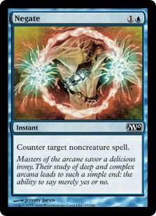 Negate (Magic 2010 Core Set) Light Play