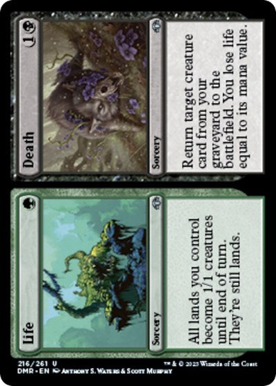 Life / Death (Dominaria Remastered) Light Play