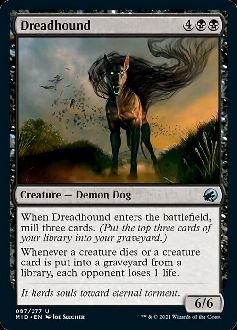 Dreadhound (Innistrad: Midnight Hunt) Light Play
