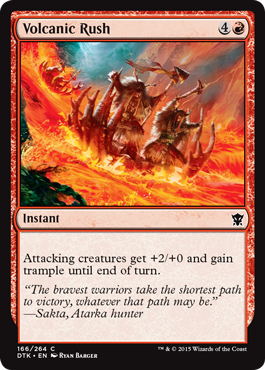 Volcanic Rush (Dragons of Tarkir) Light Play