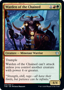 Warden of the Chained (Theros Beyond Death) Light Play