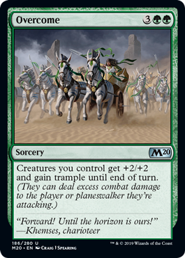 Overcome (Magic 2020 Core Set) Light Play