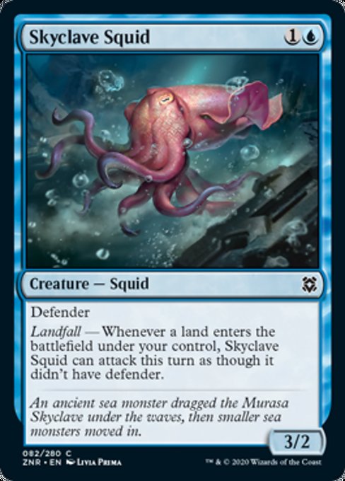 Skyclave Squid (Zendikar Rising) Light Play