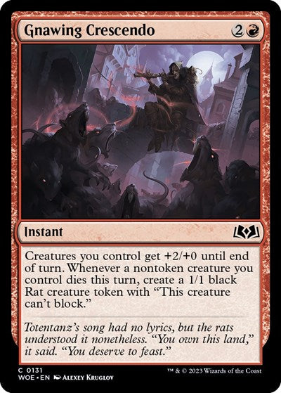 Gnawing Crescendo (Wilds of Eldraine) Light Play