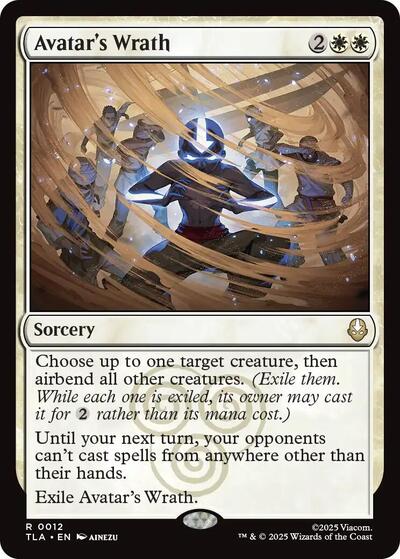 Avatar's Wrath (Avatar: The Last Airbender) Light Play Foil