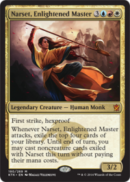 Narset, Enlightened Master (Khans of Tarkir) Heavy Play