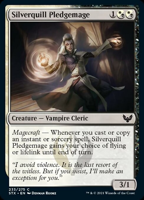 Silverquill Pledgemage (Strixhaven) Light Play