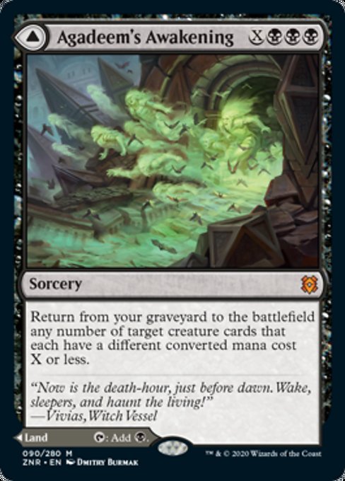 Agadeem's Awakening / Agadeem, the Undercrypt (Zendikar Rising) Light Play