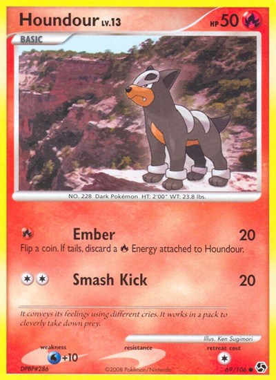 Houndour (Great Encounters) Medium Play