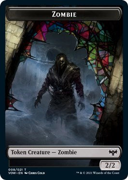 Zombie Token (008) (Innistrad: Crimson Vow) Light Play