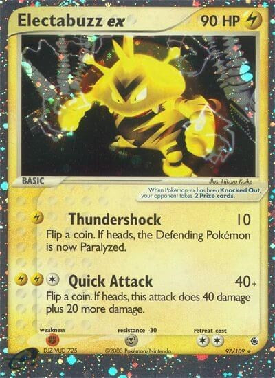 Electabuzz ex (Ruby and Sapphire) Heavy Play Holofoil