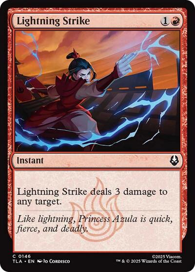 Lightning Strike (Avatar: The Last Airbender) Light Play Foil