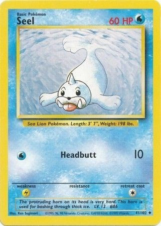 Seel (Base Set) Heavy Play