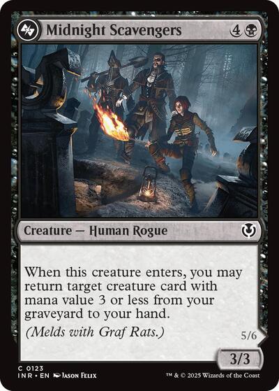 Midnight Scavengers (Innistrad Remastered) Light Play Foil