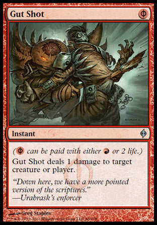 Gut Shot (New Phyrexia) Damaged / Poor