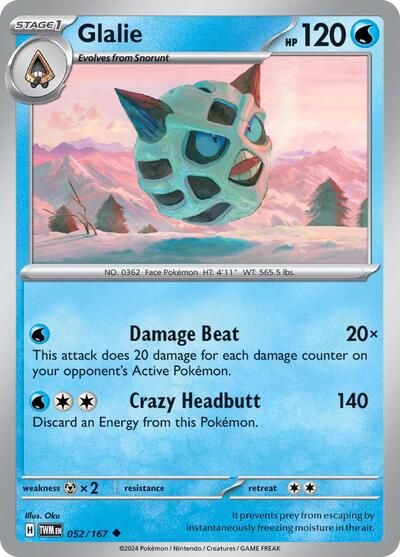 Glalie (SV06: Twilight Masquerade) Light Play
