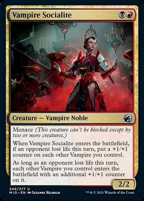 Vampire Socialite (Innistrad: Midnight Hunt) Light Play