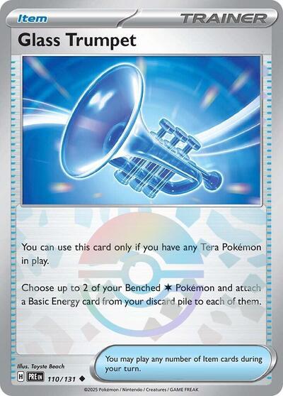 Glass Trumpet (Poke Ball Pattern) (SV: Prismatic Evolutions) Light Play Holofoil
