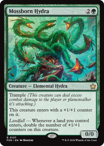 Mossborn Hydra (Foundations) Near Mint Foil