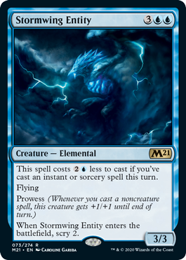 Stormwing Entity (Magic 2021 Core Set) Light Play Foil