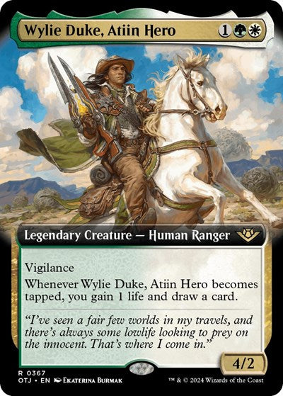 Wylie Duke, Atiin Hero (Extended Art) (Outlaws of Thunder Junction) Light Play