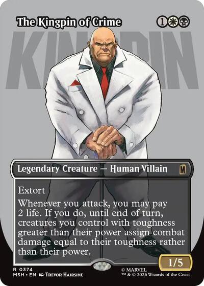 The Kingpin of Crime (Borderless) (0374) (Marvel Super Heroes) Light Play