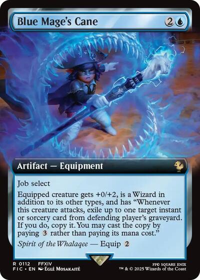Blue Mage's Cane (Extended Art) (Commander: FINAL FANTASY) Light Play