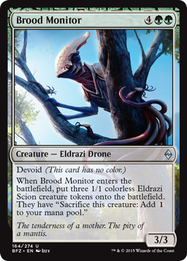 Brood Monitor (Battle for Zendikar) Medium Play
