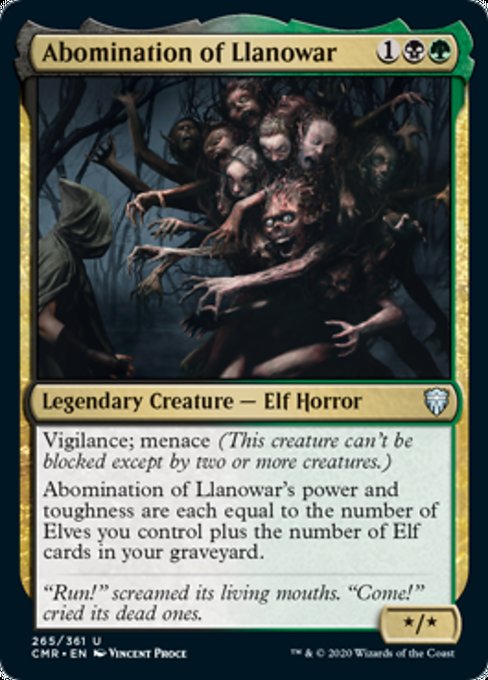 Abomination of Llanowar (Commander Legends) Light Play