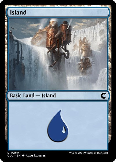 Island (0260) (Ravnica: Clue Edition) Light Play