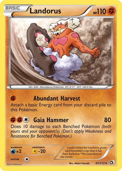 Landorus (Legendary Treasures) Damaged / Poor Reverse Holofoil