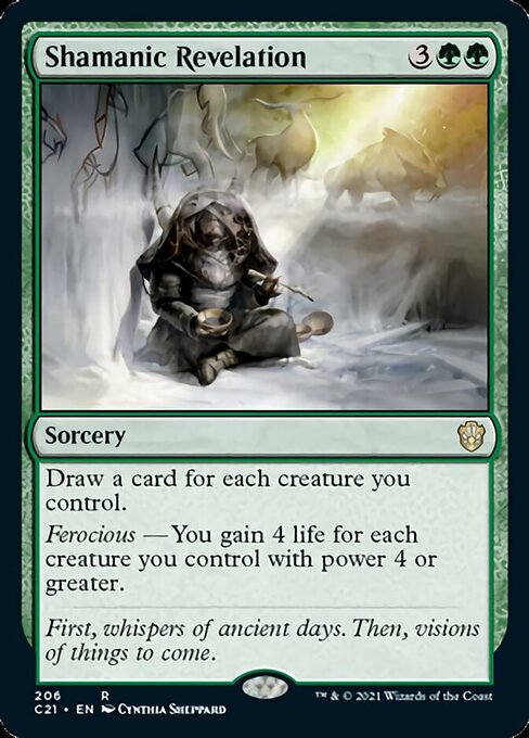 Shamanic Revelation (Commander 2021 Strixhaven) Light Play