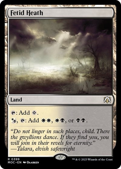 Fetid Heath (Commander: March of the Machine) Light Play
