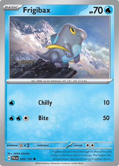 Frigibax - 058 (SV02: Paldea Evolved) Light Play