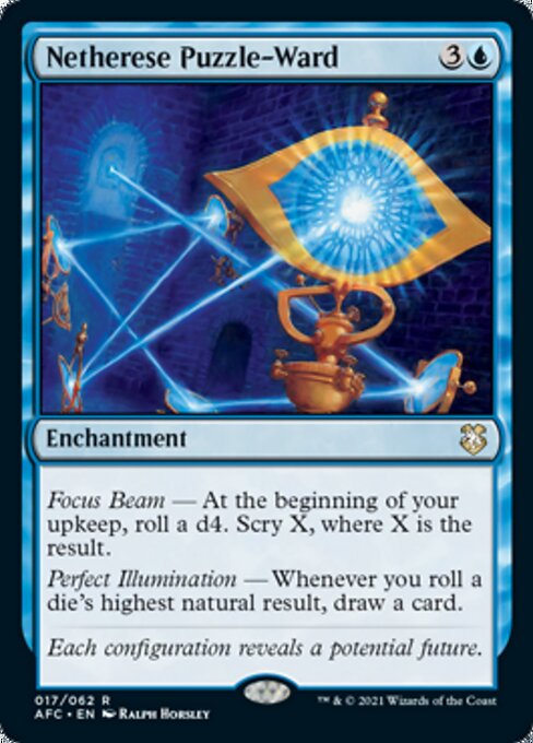 Netherese Puzzle-Ward (Commander 2021 Forgotten Realms) Light Play