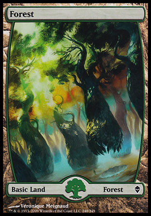 Forest (248) (Zendikar) Light Play