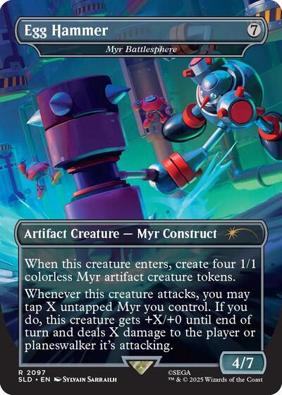 Egg Hammer - Myr Battlesphere (Secret Lair) Light Play