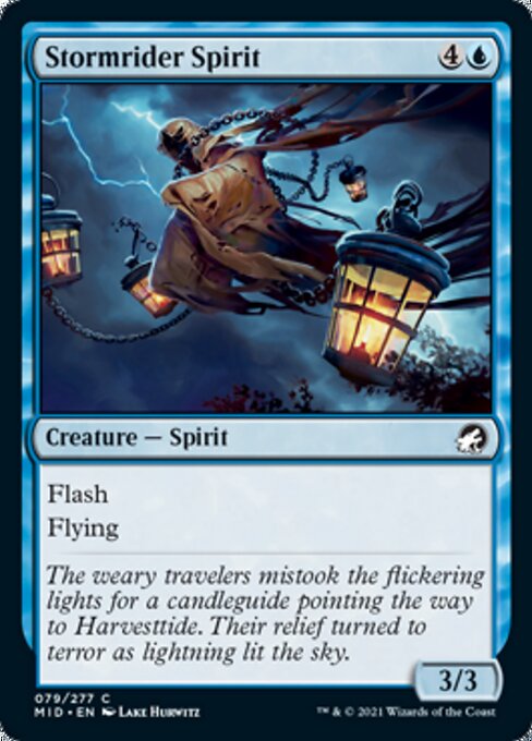 Stormrider Spirit (Innistrad: Midnight Hunt) Light Play