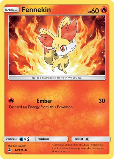 Fennekin (14) (SM - Forbidden Light) Light Play