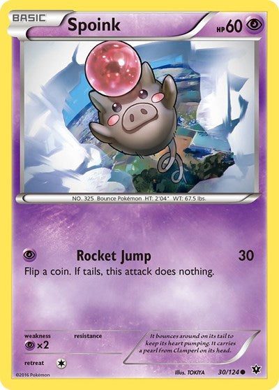 Spoink (XY - Fates Collide) Light Play