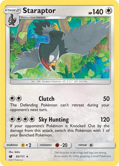 Staraptor (SM - Crimson Invasion) Medium Play