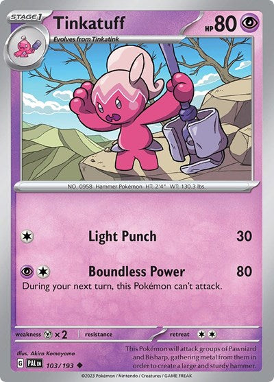 Tinkatuff - 103 (SV02: Paldea Evolved) Light Play Reverse Holofoil