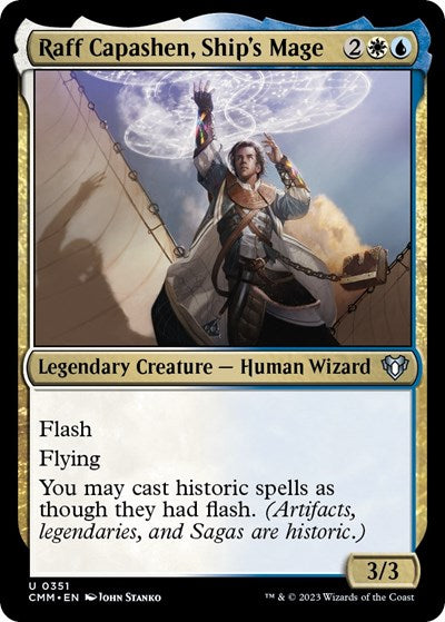 Raff Capashen, Ship's Mage (Commander Masters) Light Play Foil