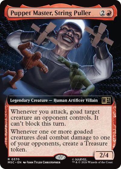 Puppet Master, String Puller (Extended Art) (Commander: Marvel Super Heroes) Light Play